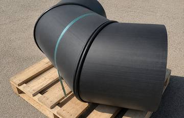 Large HDPE fitting close-up