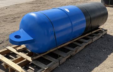 HDPE fitting staged in the yard