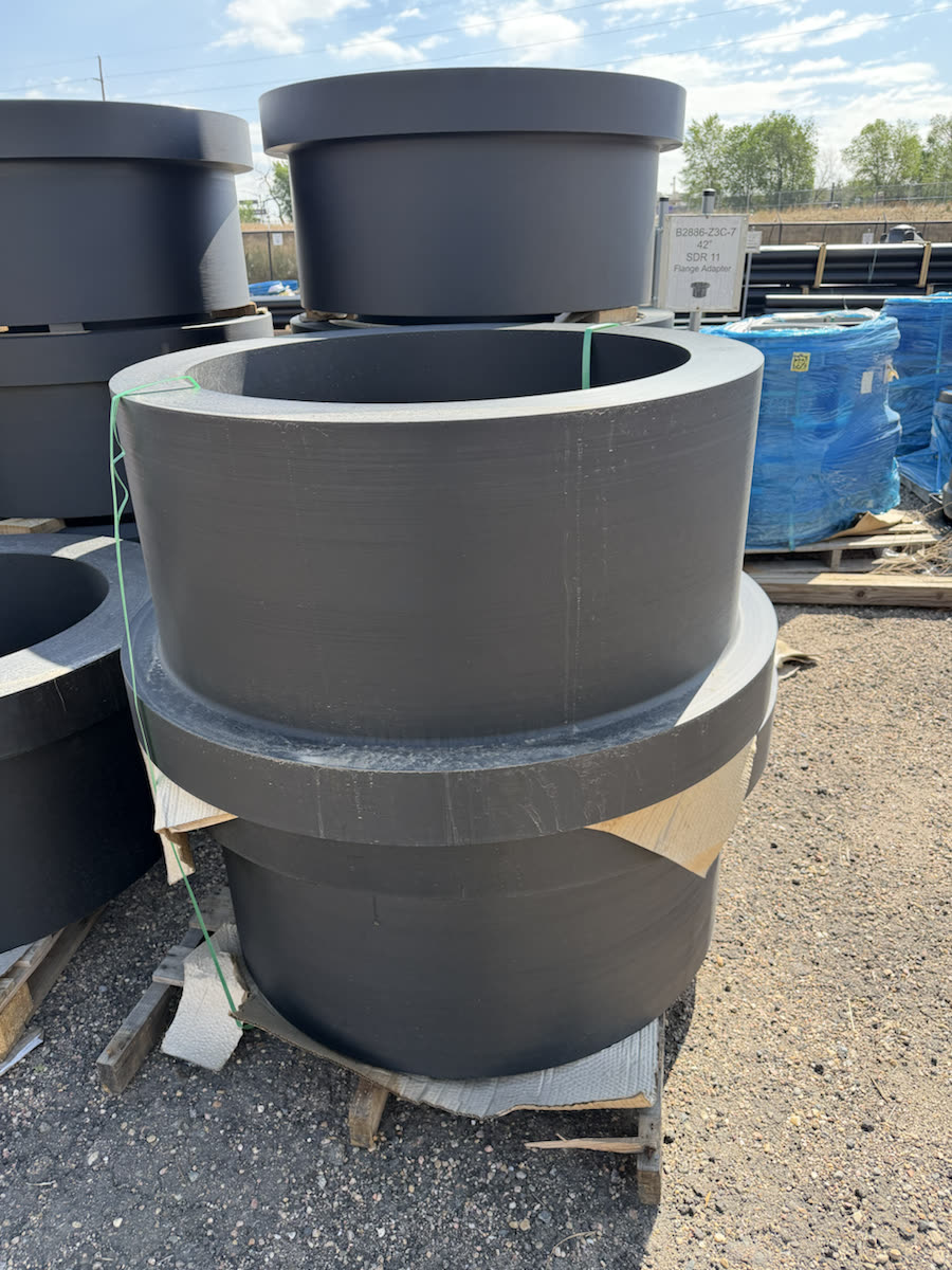 Warehouse HDPE fitting inventory