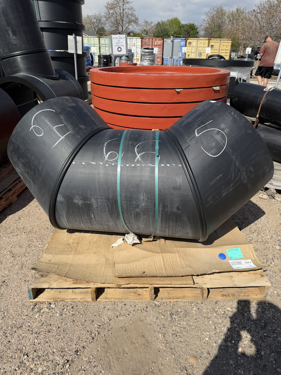 HDPE fabricated fitting in stock
