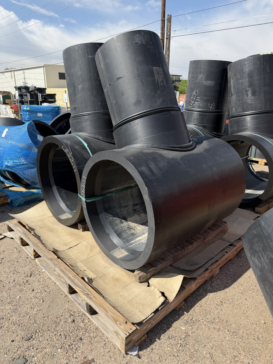 Black HDPE fitting inventory