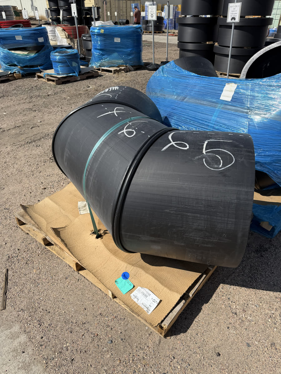 HDPE flange and fitting material