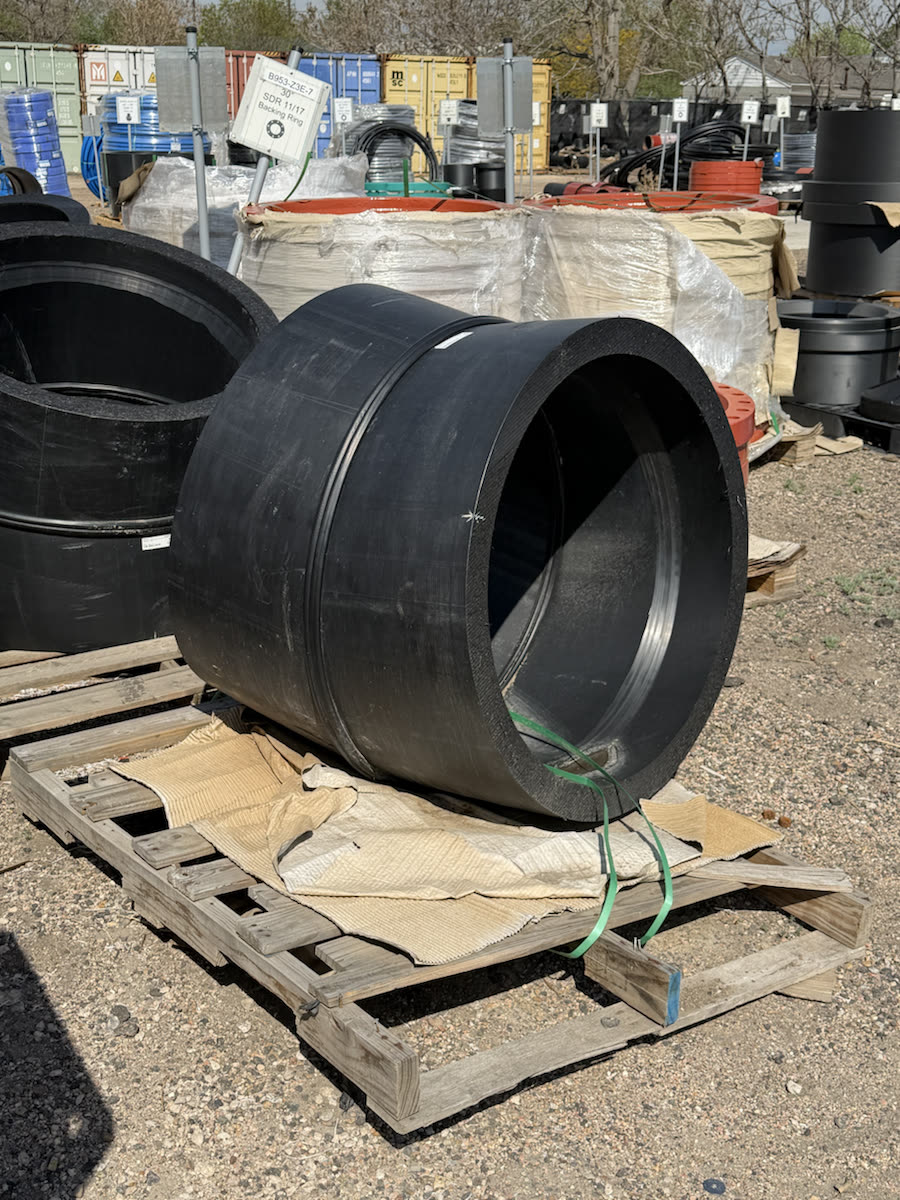 Large HDPE pipe fitting