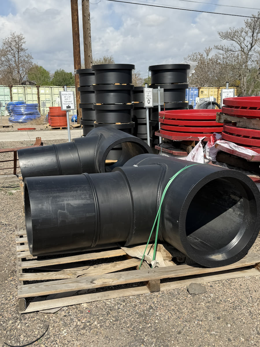 HDPE fitting ready for emergency sourcing